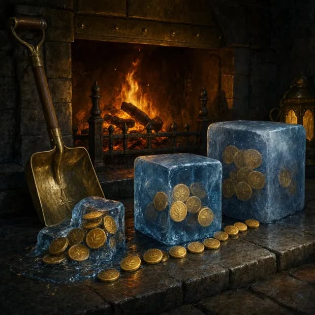 Three ice blocks of debt melting at different speeds